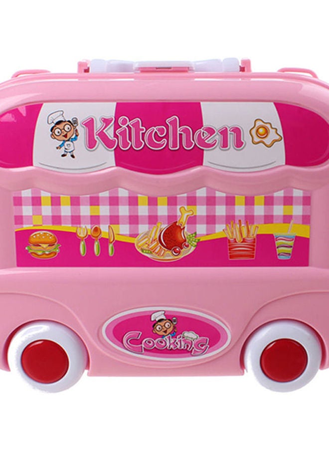 GOOTOY 26-Piece Portable Lightweight Kitchen Cook Roll Suitcase Toy Playset For Kids 37.5x28x25cm - Image 5