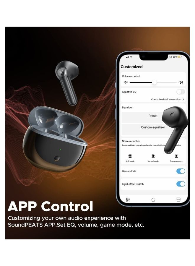 SoundPEATS - Air3 Deluxe HS Wireless Earbuds Black - Image 1