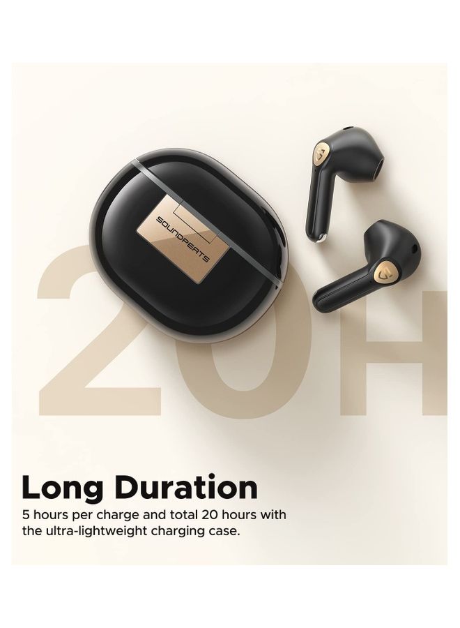 SoundPEATS - Air3 Deluxe HS Wireless Earbuds Black - Image 1