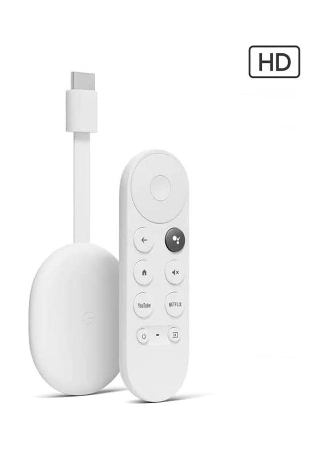 Google - Chromecast With TV HD Remote Streaming Device White - Image 1