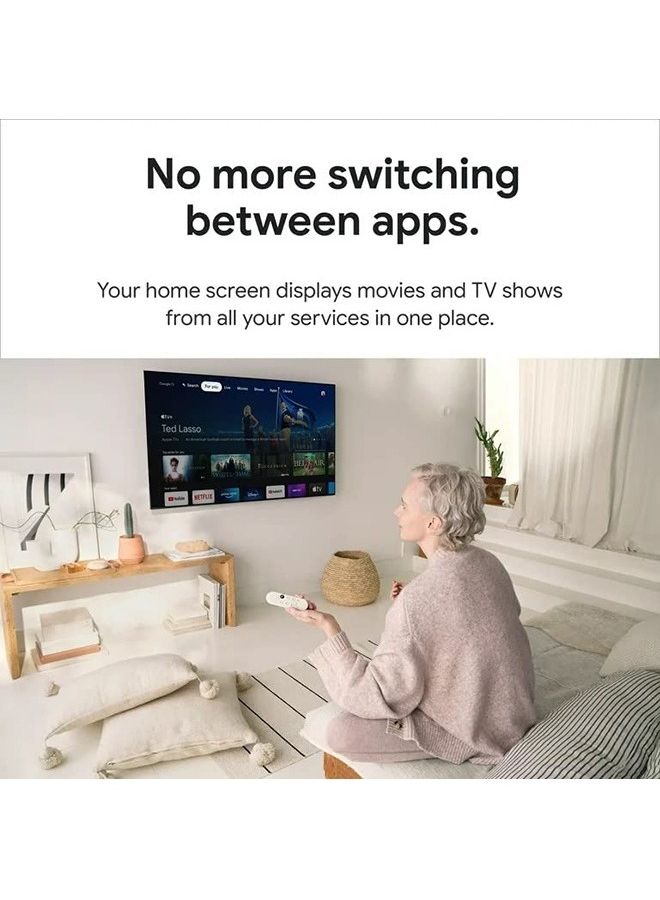 Google - Chromecast With TV HD Remote Streaming Device White - Image 1