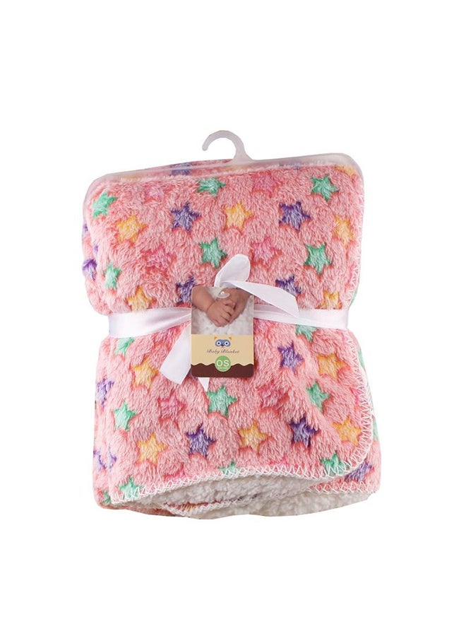 Generic Printed Thicken Soft New Born Swaddle Stroller Baby's Blanket  - Image 1