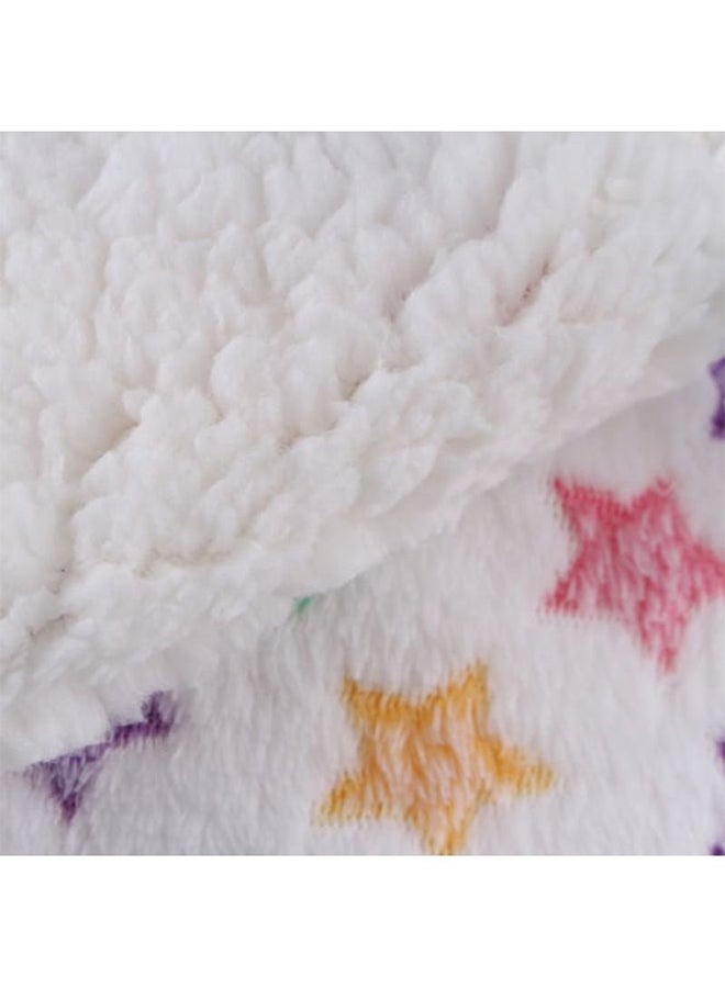 Generic Printed Thicken Soft New Born Swaddle Stroller Baby's Blanket  - Image 5