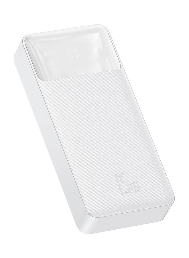 Baseus - 20000 mAh Power Bank 20000mAh 15W PD+QC con Display PPDML-J02- White - Image 1