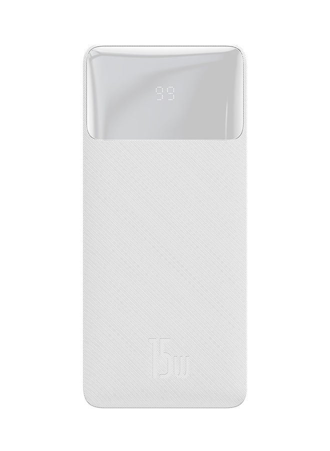 Baseus - 20000 mAh Power Bank 20000mAh 15W PD+QC con Display PPDML-J02- White - Image 1