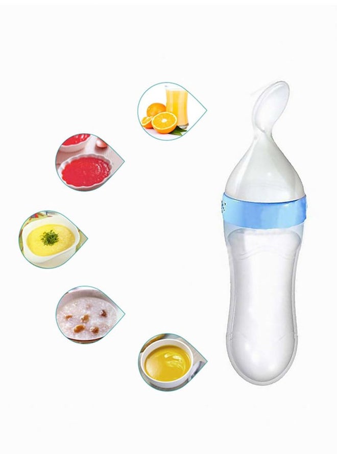 Baby's Silicone Squeezer Spoon Feeding Bottle - Image 1