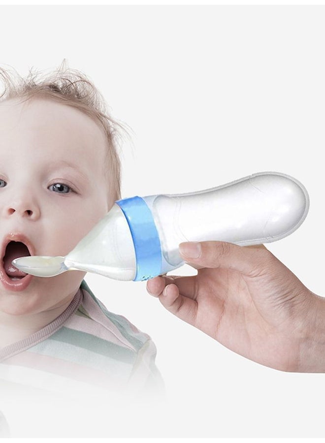 Baby's Silicone Squeezer Spoon Feeding Bottle - Image 5