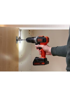 Cordless Drill Driver With 2 Batteries (1.5Ah Li-Ion) And Charger In Kitbox 18V BCD001C2K-GB Orange/Black - v1668962823/N30526393A_6