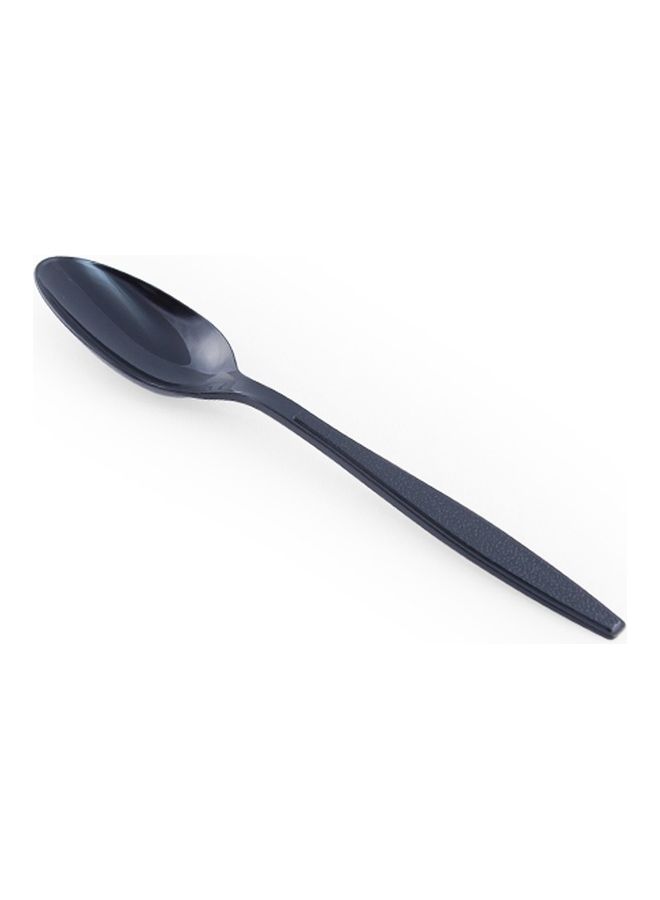 Falcon Plastic Table Spoon HD (1 Pack x 50 Pieces) Black  - Image 2