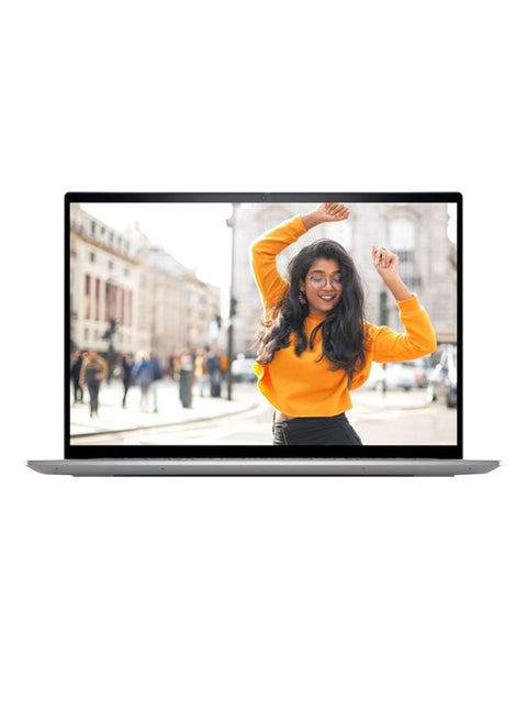 Inspiron INS16-5620-7006-SL (Upgraded Version) Laptop With 16-Inch Display, Core i5 1235u Processer/16GB RAM/512GB SSD/Intel Iris Plus Graphics/Windows 11 Home English/Arabic Silver