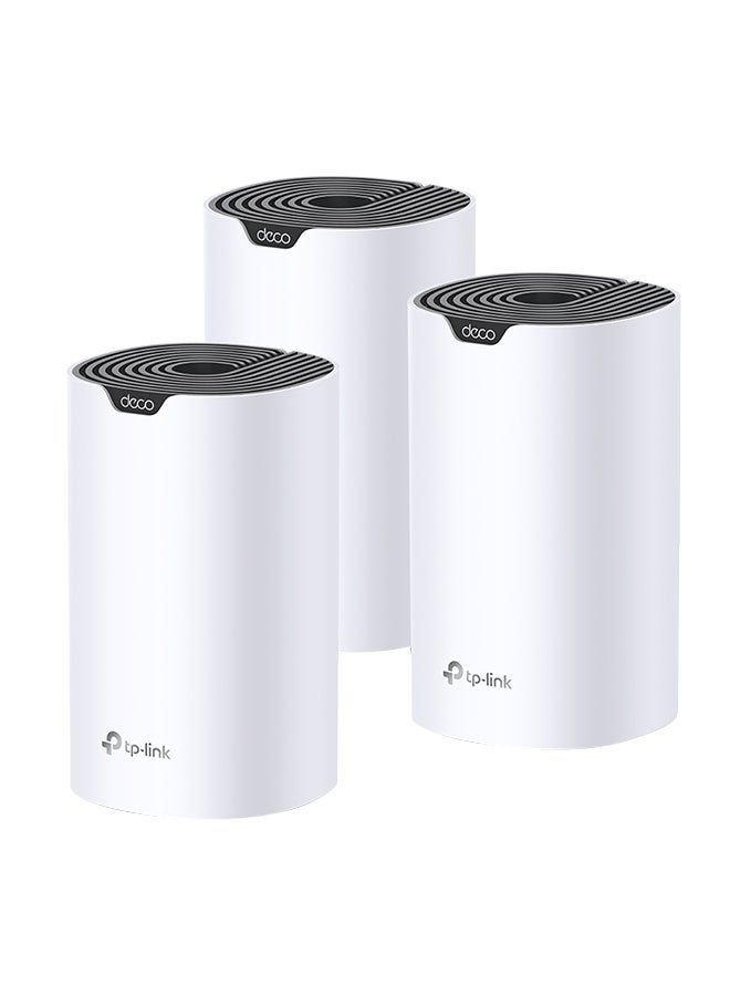 TP-LINK - Deco S7 Whole Home Mesh System, Dual-Band with Gigabit Ports, Coverage up to 5,600 ft2, Connect up to 100 devices, 1.2 GHz Dual-Core CPU, HomeShield Security, Pack of 3 white - Image 1
