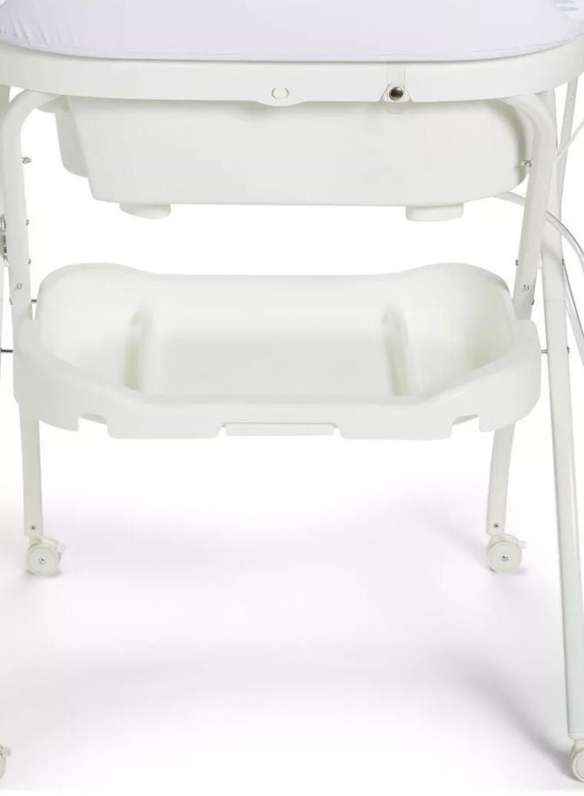mini panda Bubbly Changing Baby Bath Tub 0M-12M+, White - Image 3