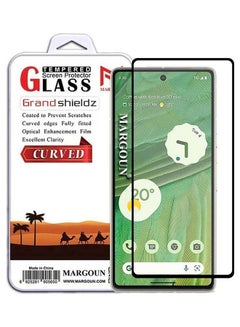 Google Pixel 7 Screen Protector Tempered Glass 9H Anti-Scratch Shatterproof HD Edge to Edge Full Coverage Film 6.3 Inch Clear/Black