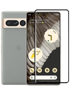 MARGOUN 2 Pack Tempered Glass 9H Anti-Scratch Shatterproof HD Edge to Edge Full Coverage Film Screen Protector For Google Pixel 7 Pro 6.7 inch Clear/Black  - Image 3