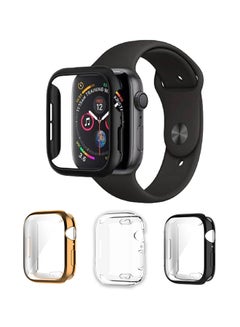 FITME 3-Piece Full Cover For Apple Watch 42mm Black/Rose Gold/Clear  - Image 1