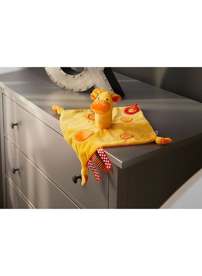 tommee tippee - Soft Comforter - Giraffe Pattern, Yellow/Orange - Image 1