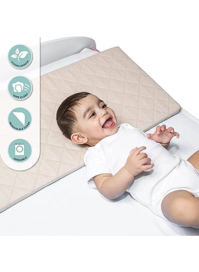 NOVIMED - Universal Baby Wedge Pillow For Reflux, Breathing Difficulty, Regurgitation And Good Sleep, Fits Baby Mattress And Crib With Washable Cover - Image 1