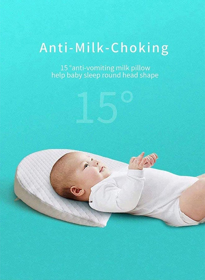 NOVIMED - Universal Baby Wedge Pillow For Reflux, Breathing Difficulty, Regurgitation And Good Sleep, Fits Baby Mattress And Crib With Washable Cover - Image 1