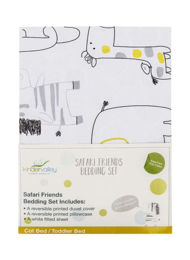Kinder Valley Safari Friends Toddler Bedding Set - Grey - Image 2