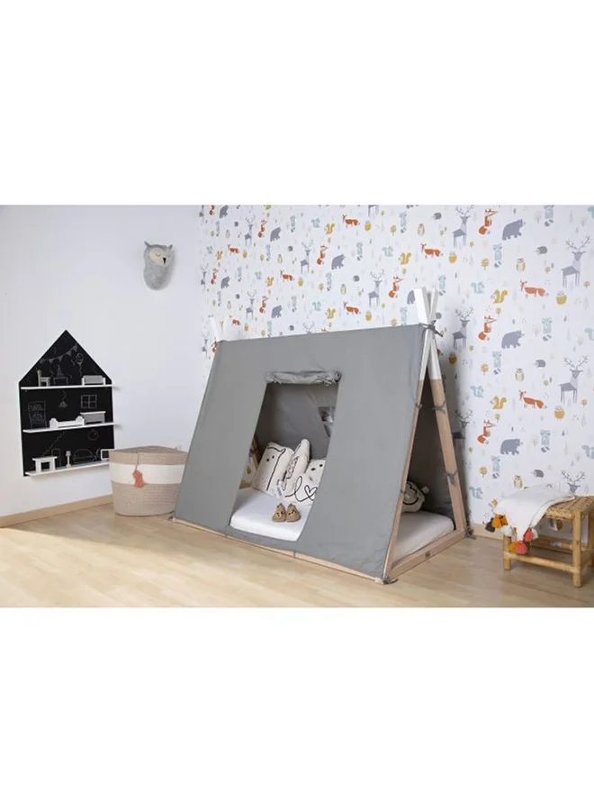 CHILDHOME Tipi Bed Frame Cover Coolest Tent For Little Adventures With Handy Windows To Look Outside