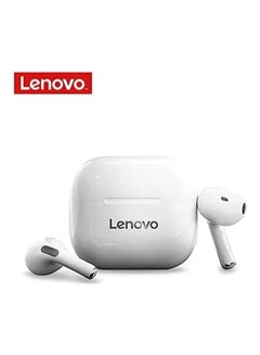 Lenovo LP40 TWS Wireless Earbuds Bluetooth Touch Control Sports Earbuds Android Phone Stereo Headphone - white
