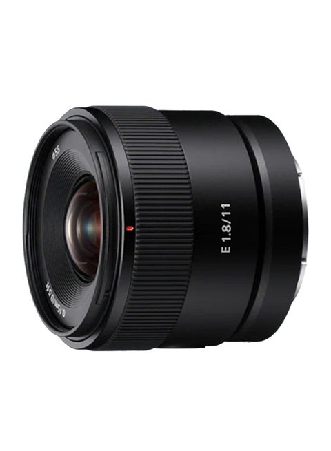 E 11 mm F1.8 APS C Wide Angle Prime Lens SEL11F18, Black, One size