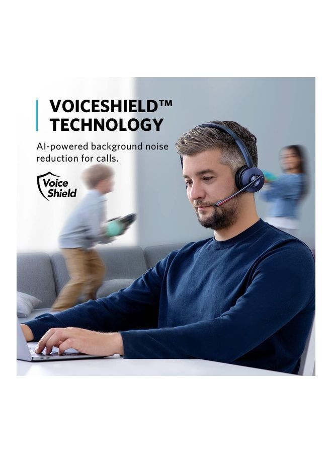 ساوند كور - سماعة Anker PowerConf H700 مع حامل شحن وميكروفون وخاصية إلغاء الضوضاء النشطة وتسجيل الصوت ونسخ الاجتماعات ومكالمات معززة بالذكاء الاصطناعي ومتوافقة مع منصات المؤتمرات - Image 1