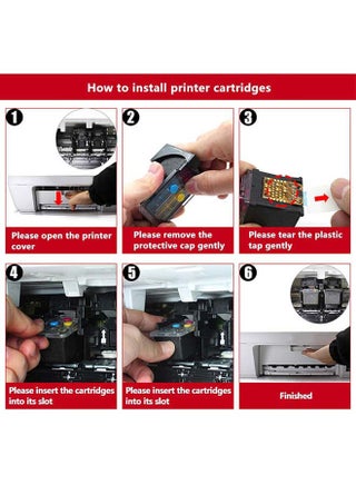 Pack of 2 Canon Pixma 445/446 Ink Cartridge Set Black & Tri Colour - view 3