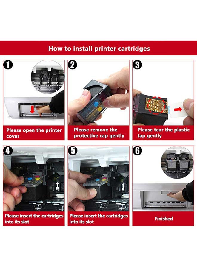 Canon - Pack of 2 Canon Pixma 445/446 Ink Cartridge Set Black & Tri Colour - Image 1
