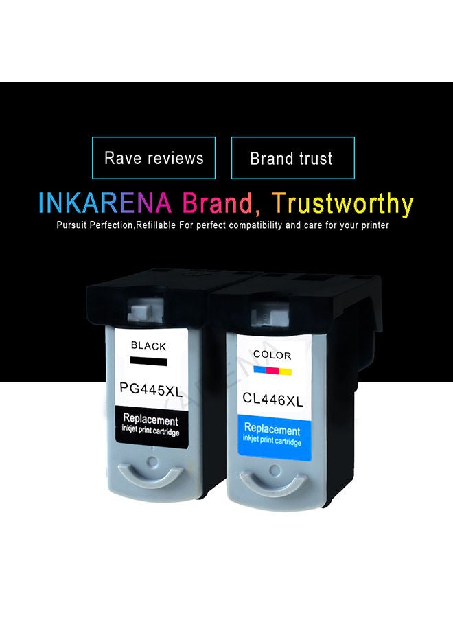 Canon - Pack of 2 Canon Pixma 445/446 Ink Cartridge Set Black & Tri Colour - Image 1