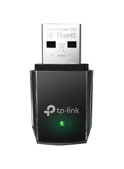 محول USB آرتشر T3U اللاسلكي ثنائي النطاق بمعيار AC1300، وهو محول شبكة/ دونجل واي فاي لأجهزة الكمبيوتر المكتبي وأجهزة اللابتوب بتصميم صغير، كما أنه مزود بنظام USB 3.0 لسرعة أكبر بعشر مرات، ومتوافق مع أنظمة ويندوز XP/ 7/ 8/ 8.1 ونظامي ماك ولينوكس أسود/ فضي/أخضر