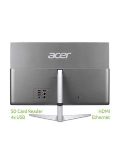 Acer Aspire C22-1650 21.5 Inch Display All-in-One PC, Intel Core i3-1115G4/ 4GB/  1TB HDD/ Wireless Keyboard And Mouse/ Windows 10/ Non Touch /International Version English/Arabic Silver  - Image 2