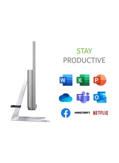 Acer Aspire C22-1650 21.5 Inch Display All-in-One PC, Intel Core i3-1115G4/ 4GB/  1TB HDD/ Wireless Keyboard And Mouse/ Windows 10/ Non Touch /International Version English/Arabic Silver  - Image 5