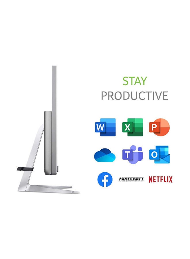 Acer - Aspire C22-1650 21.5 Inch Display All-in-One PC, Intel Core i3-1115G4/ 4GB/  1TB HDD/ Wireless Keyboard And Mouse/ Windows 10/ Non Touch /International Version English/Arabic Silver - Image 1
