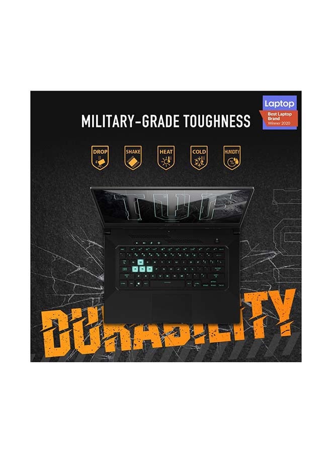 ASUS - TUF DASH F15 FX516P Gaming (Upgraded Version) Laptop With 15.6-Inch Full HD Display, Core i7-11370H Processer/16GB RAM/512GB SSD/6GB Nvidia GeForce RTX 3060 Graphics/Windows 10 /International Version English Eclipse Grey - Image 1