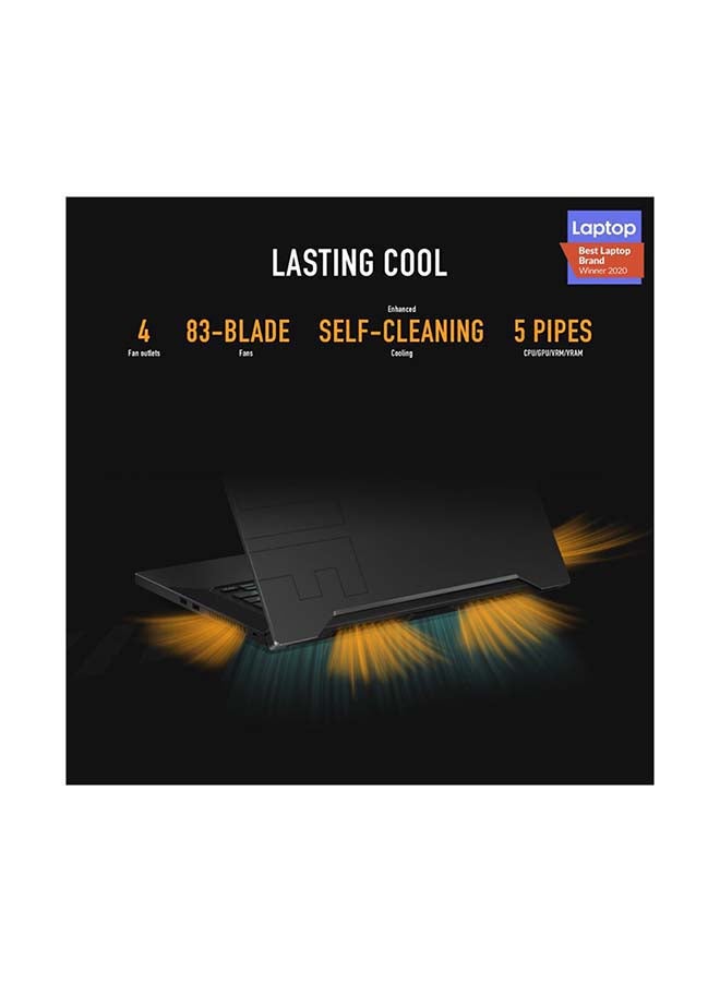 ASUS - TUF DASH F15 FX516P Gaming (Upgraded Version) Laptop With 15.6-Inch Full HD Display, Core i7-11370H Processer/16GB RAM/512GB SSD/6GB Nvidia GeForce RTX 3060 Graphics/Windows 10 /International Version English Eclipse Grey - Image 1