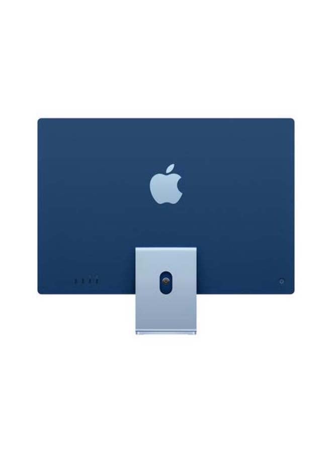Apple - iMac All In One Desktop With 24-Inch Retina 4.5K Display: M1 Chip With 8‑Core CPU And 8‑Core GPU Processer/8GB RAM/256GB SSD/Integrated Graphics English/Arabic Blue - Image 1