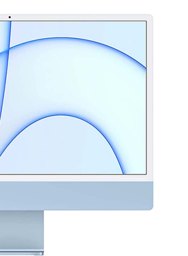 Apple - iMac All In One Desktop With 24-Inch Retina 4.5K Display: M1 Chip With 8‑Core CPU And 8‑Core GPU Processer/8GB RAM/256GB SSD/Integrated Graphics English/Arabic Blue - Image 1