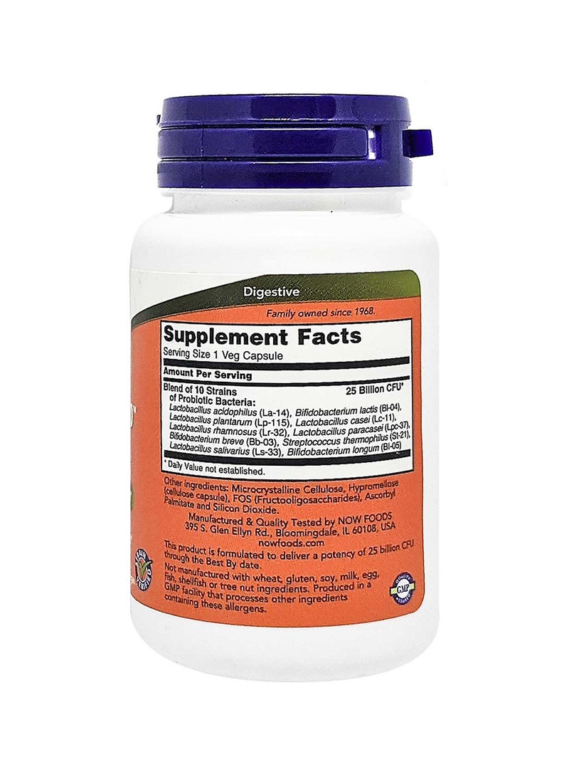 Now Foods - Probiotic-10 25 Billion  50 Veg Capsules - Image 1