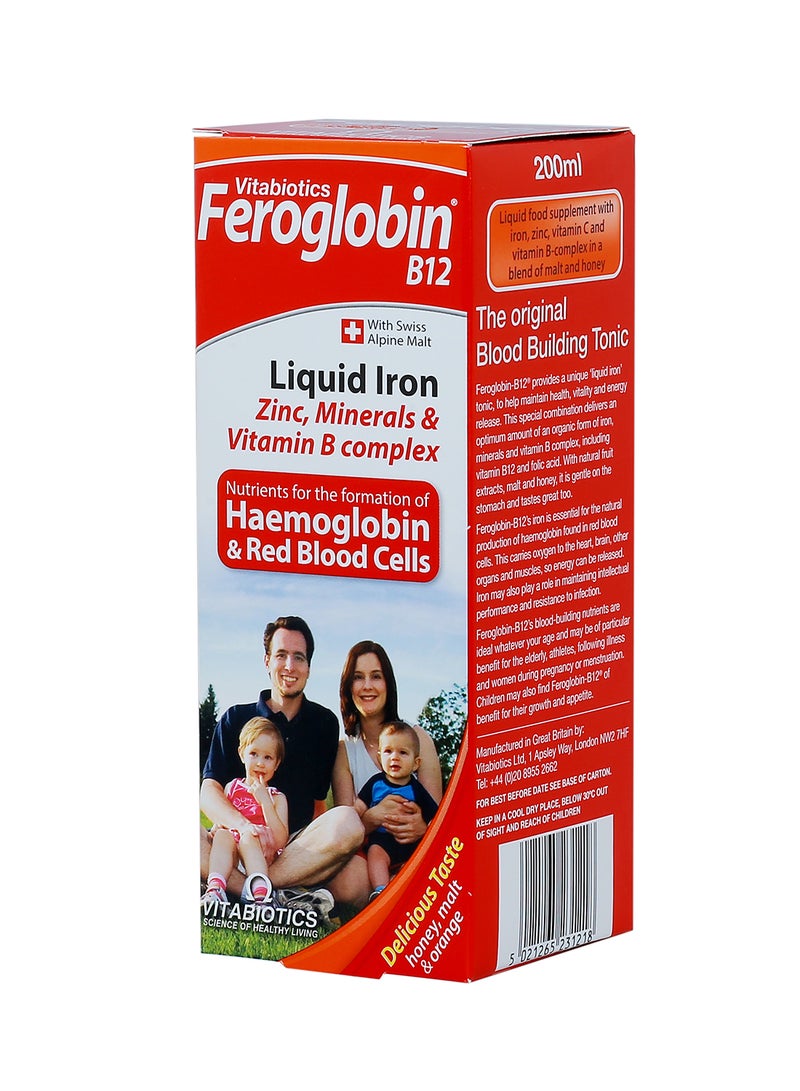 Vitabiotics Feroglobin Liquid 200ml - Image 1