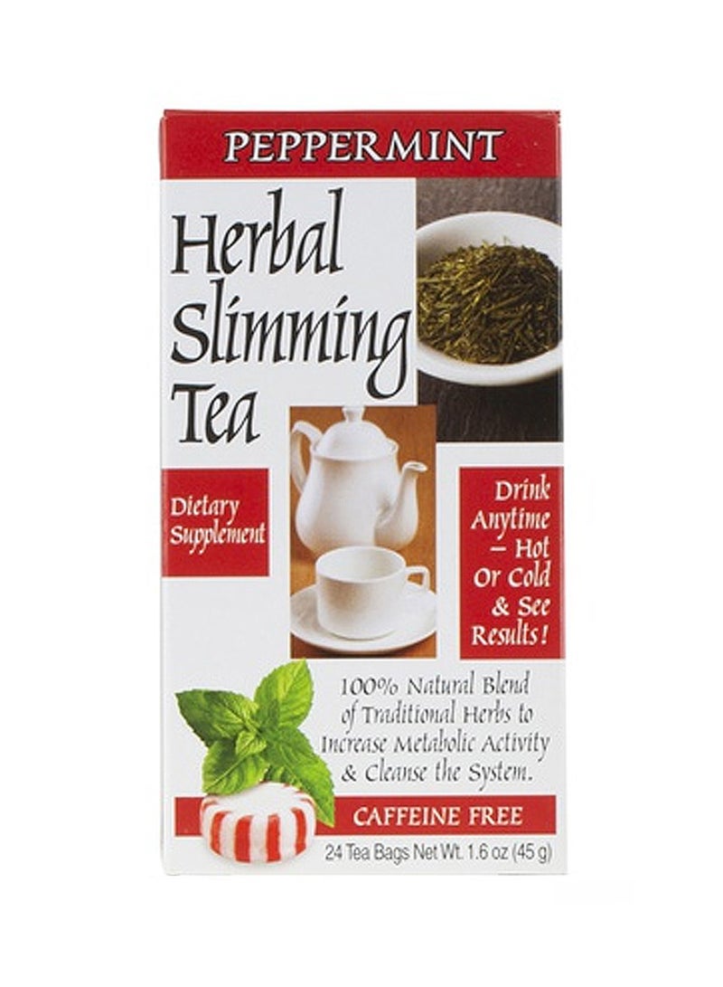 21st CENTURY Herbal Slimming Tea, Peppermint, Caffeine Free, 24 Tea Bags, 1.7 oz (48 g)  - Image 4