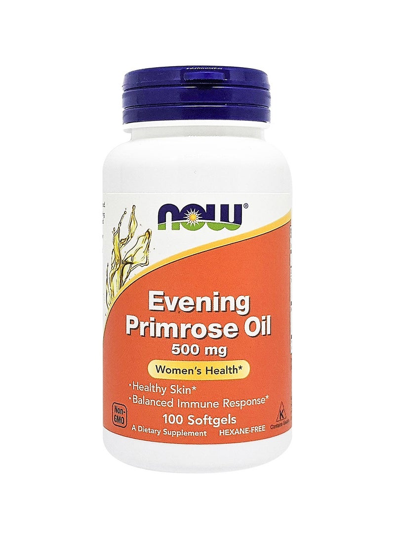 Now Foods Evening Primrose Oil 500 mg 100 Softgels  - Image 1