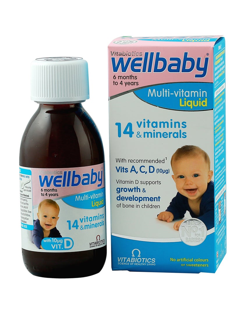 Vitabiotics Wellbaby Multi-Vitamin Liquid 150ml  - Image 1