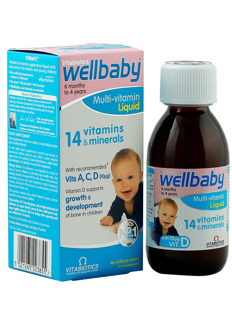 Vitabiotics Wellbaby Multi-Vitamin Liquid 150ml  - Image 3