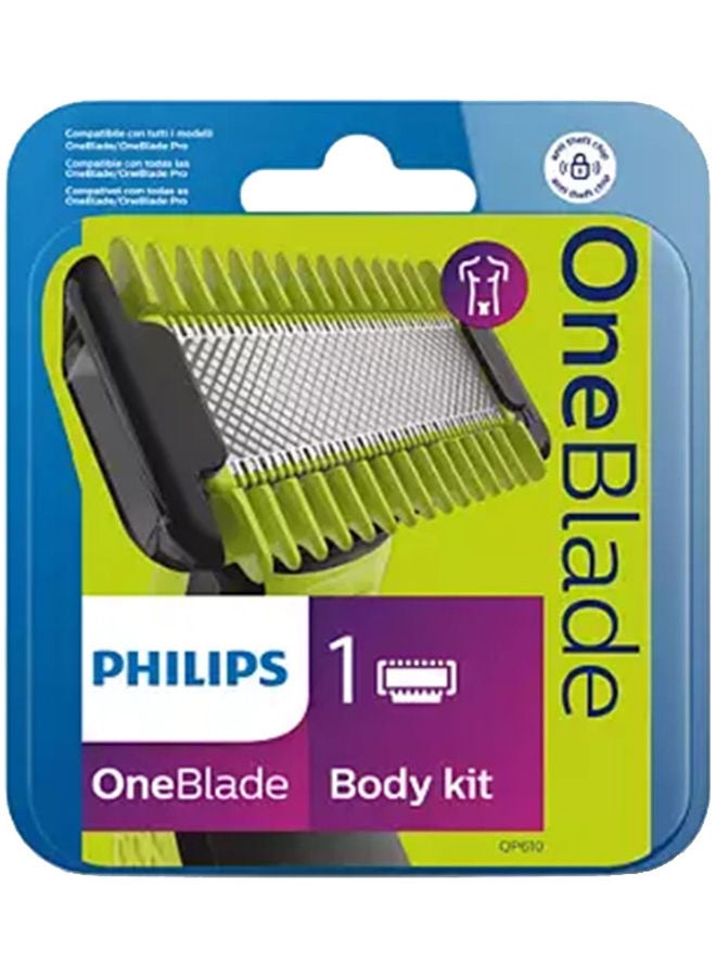 Philips OneBlade 1 x Replacement blade QP610/50 Black/Lime Green 2.2*10.8*9.9cm - Image 1