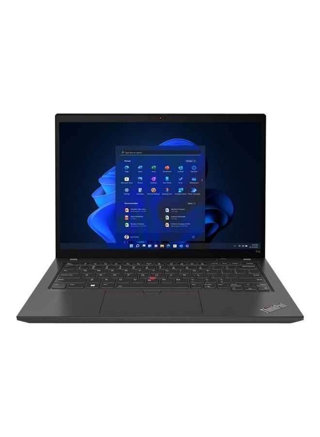 Lenovo ThinkPad T14 Buisness (Upgraded Version) Laptop With 14-Inch Display, Core i7-1260P Processer/16GB RAM/512GB SSD/Intel Iris Xe Graphics/Windows 11 Pro English Black  - Image 1