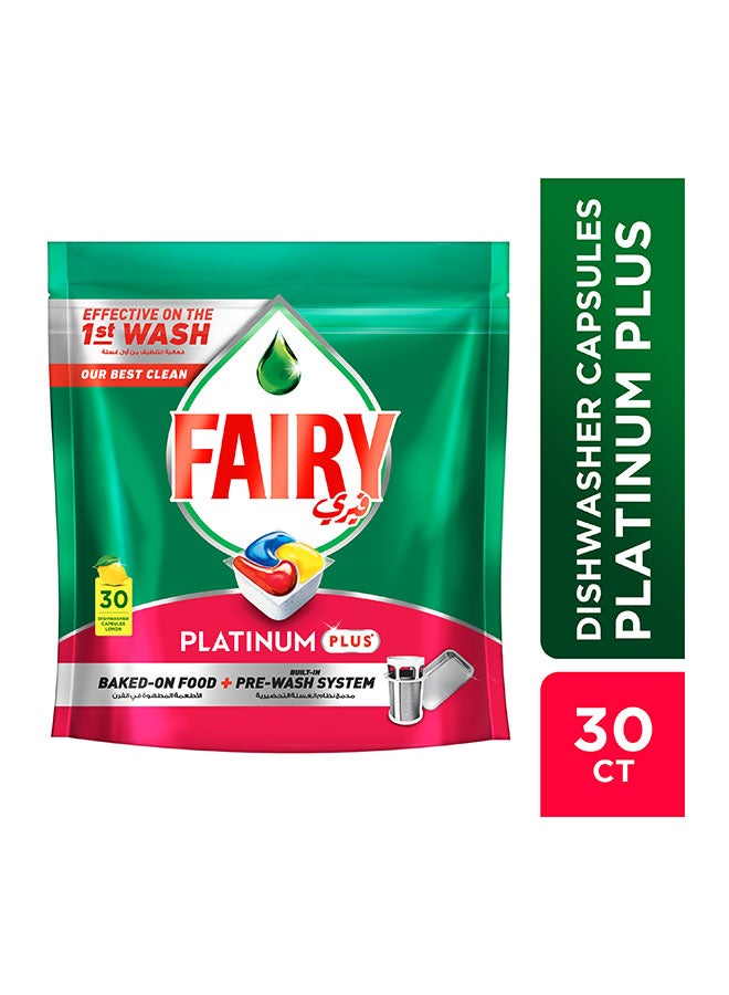 Fairy - Platinum Plus Dishwasher Capsules - 30 tabs - Image 1
