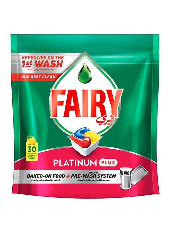 Fairy - Platinum Plus Dishwasher Capsules - 30 tabs - Image 1