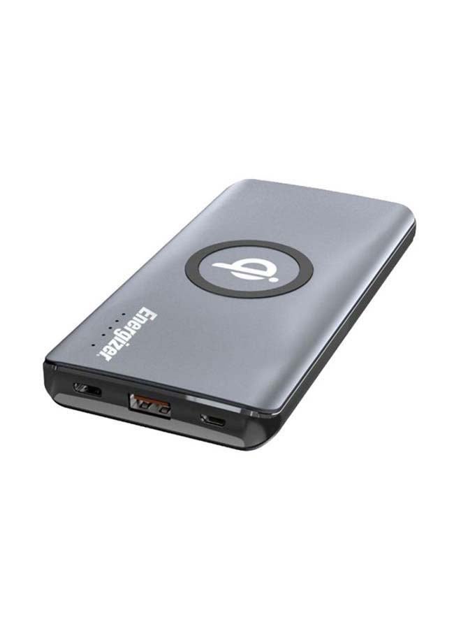 Energizer - 10000.0 mAh 10000 mAh Ultimate Qi Wireless Charger Power Bank, Fast Charging For iPhones and Android Devices, Dual Inputs and Outputs, USB-C Power Delivery 3.0 and Normal USB Grey - Image 1