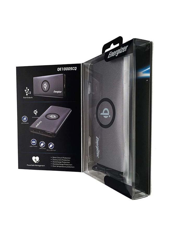 Energizer - 10000.0 mAh 10000 mAh Ultimate Qi Wireless Charger Power Bank, Fast Charging For iPhones and Android Devices, Dual Inputs and Outputs, USB-C Power Delivery 3.0 and Normal USB Grey - Image 1